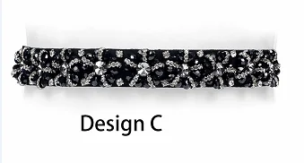 Design C- 4PCS 4 вида конструкций Стразы ручной работы, пояс-кушак, пояс с кристаллами, пояс для свадебного платья, пояс для невесты, свадебный пояс, пояс для невесты 4 шт./лот - Цвет: Design C- 4PCS