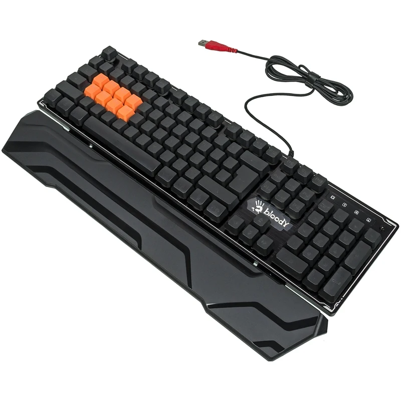 Клавиатура A4 Bloody B3370R черный USB Multimedia for gamer LED