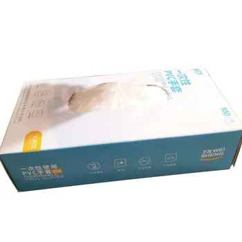 

100PCS/BOX Disposable transparent pvc gloves tattoo nail protective gloves labor insurance industrial gloves isolated liquid