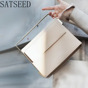 

2020 New Small Square Bag Box Bag Metal Pole Handbag Shoulder Messenger Bag Handbags Women Bags Designer