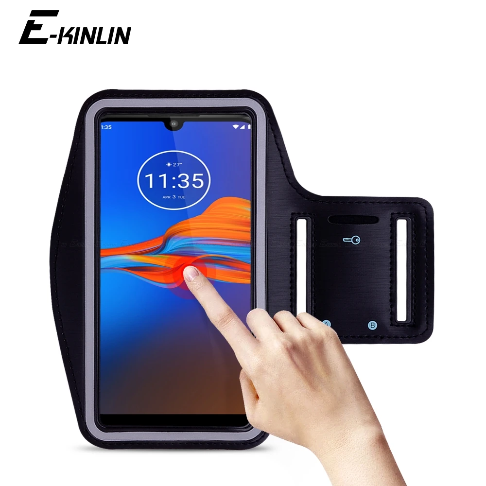Sports Running Cycling Gym Phone Cover For Motorola Moto E30 E40 E20 E7i E7 E6 E6s E5 Play Power Plus Arm Band Case | Мобильные