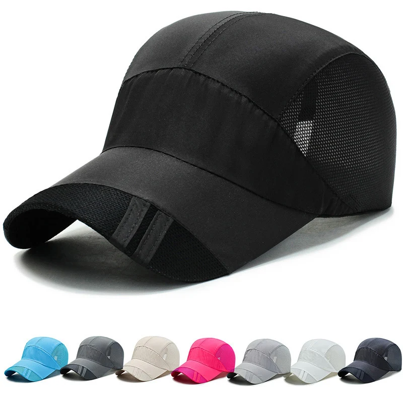 

New Fashion Men Women Mesh Baseball Cap Summer Breathable Quick Dry Sports Snapback Hip Hop Golf Fishing Dad Hat Gorras EP0059