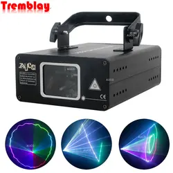 Proyector estroboscópico de haz de luz DMX, dispositivo de escaneo láser de escenario con efectos de música, 500mW, RGB, para DJ, discotecas, fiestas en casa, escáner de iluminación