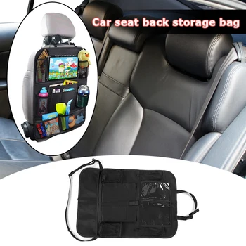 

Car Seat Back Organizer Multi-Pocket Storage Bag Case Stowing Tidying Box Classic Tablet Holder Organizer Black