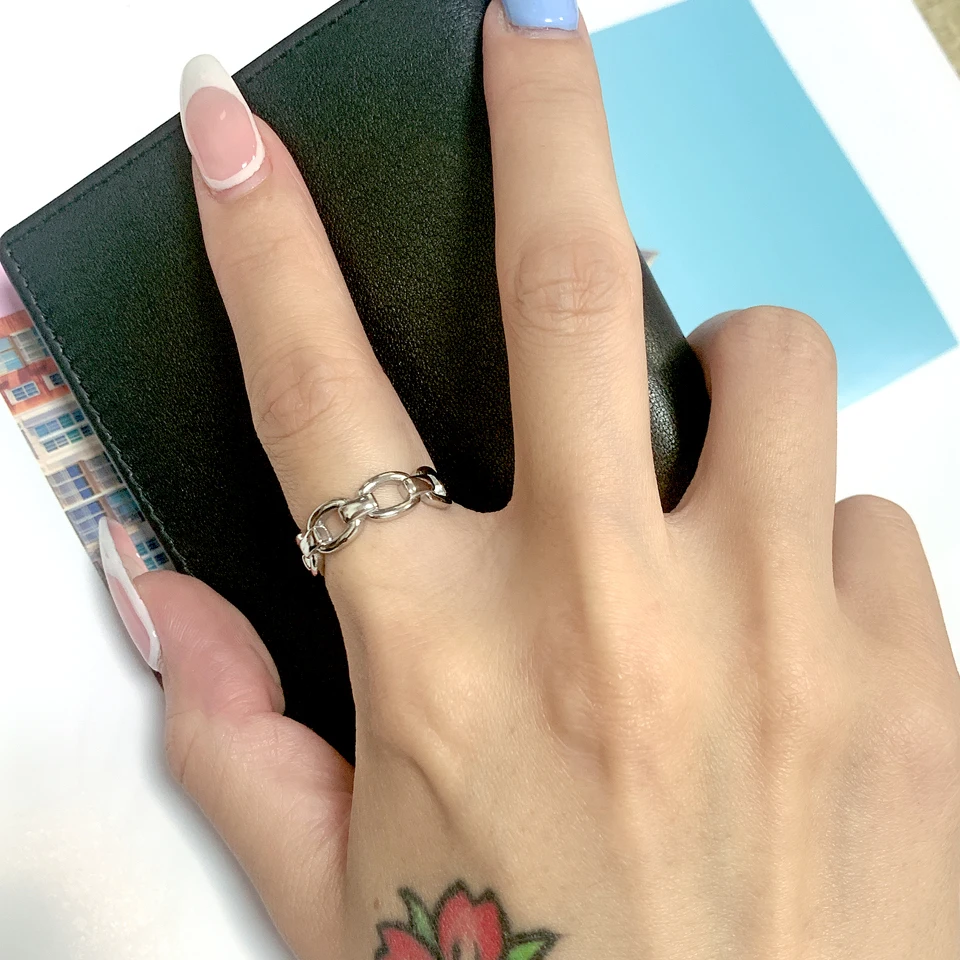 Fashion 18 k Creative Brand Multilayer Stainless Steel Rings for Women Charm Metal Golden Finger Charm Ring Jewelry Party Gift