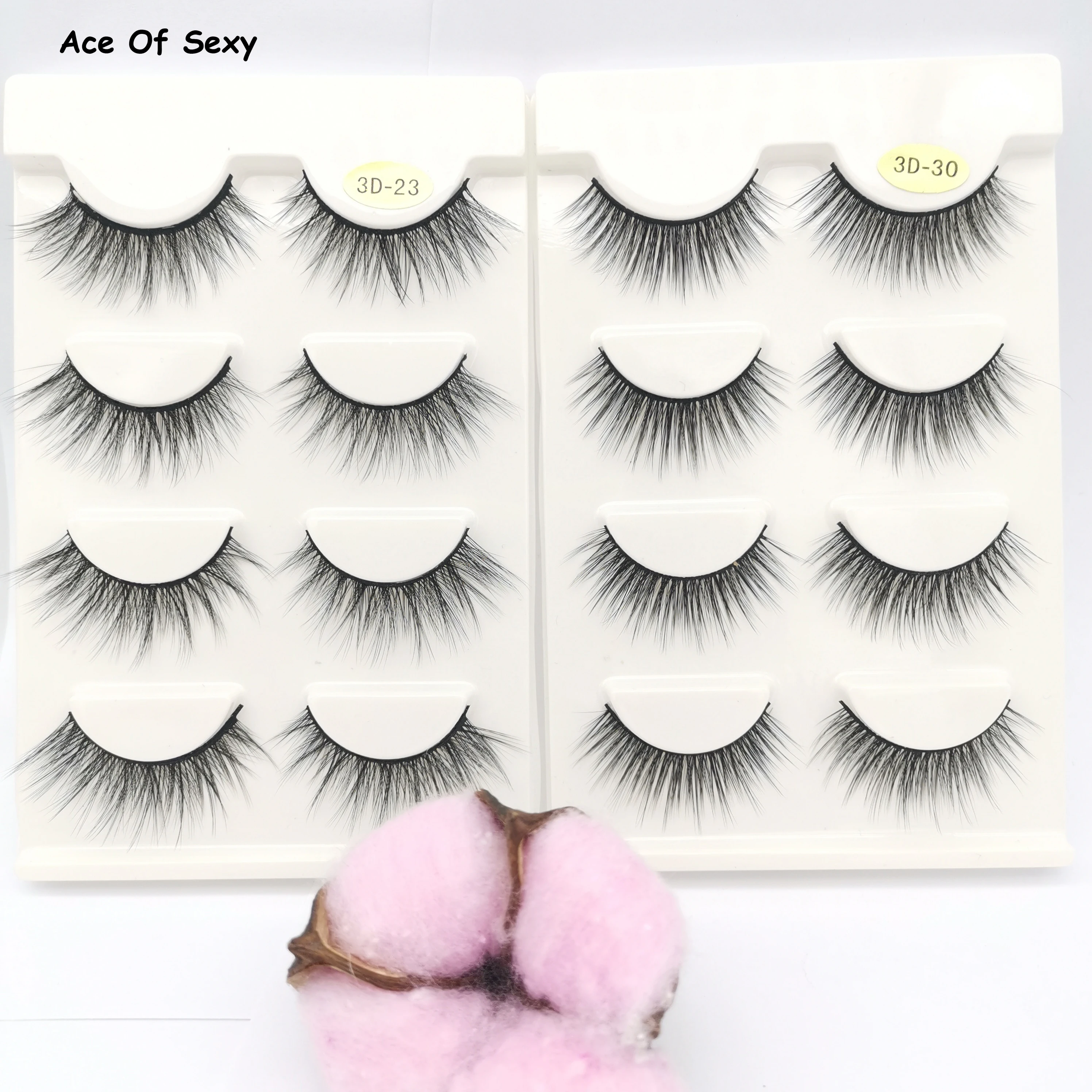 

4/5 Pairs European and American False Eyelashes 3d Faux Mink fake lashes eyelash extension 3D dramatic volume Curl Thick dense