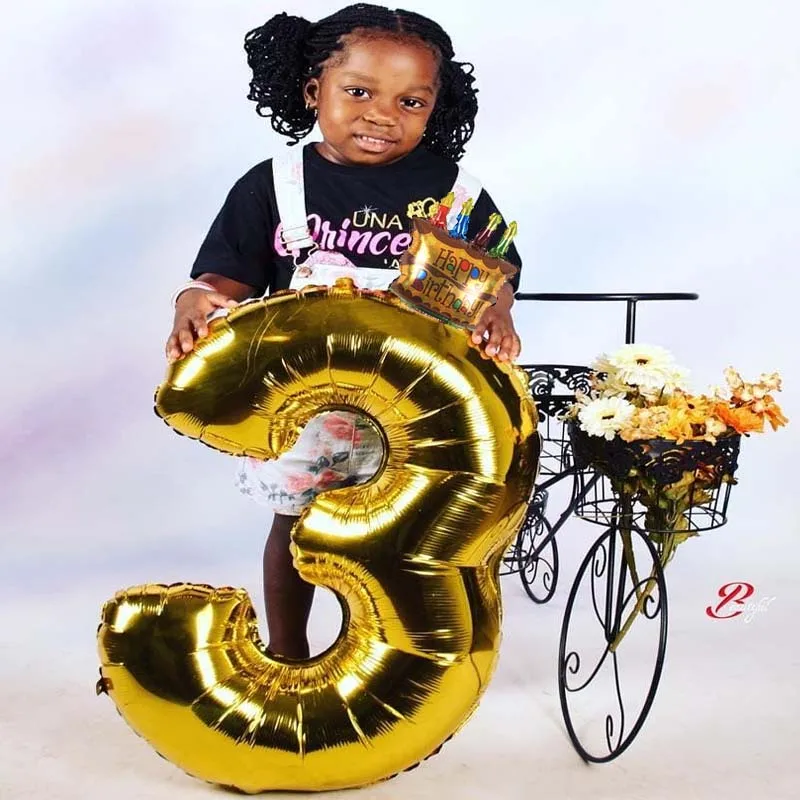 Воздушные шары с цифрами из фольги воздушные для детского дня рождения дикое