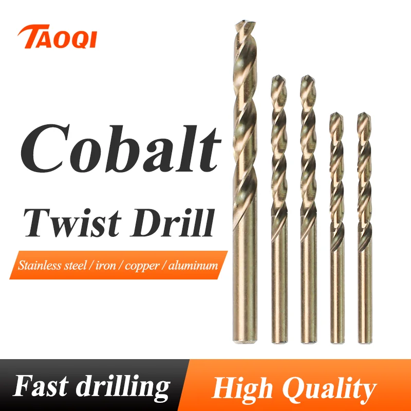 

Hot Selling 1PC Titanium Coated Drill Bits HSS High Speed Steel Drill Bits Set Tool High Quality Power Tools 1-12mm