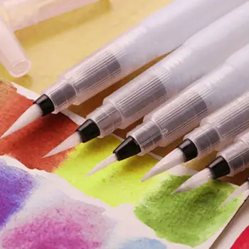 

Reusable Multi Function Pen Soft Watercolor Paint Water Absorbent Brush Calligraphy Beginners Pen перо для каллиграфии