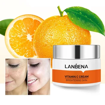 

Face Cream Vitamin C Whitening Nourish Brighten Remove Freckle Anti Aging Refreshing Not Greasy 50g