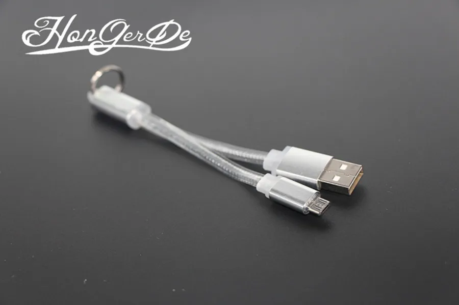 Кабель для сотового телефона 135 мм разъем USB зарядное устройство Синхронизация usb кабель для V8 смартфон внешний аккумулятор - Цвет: Бежевый