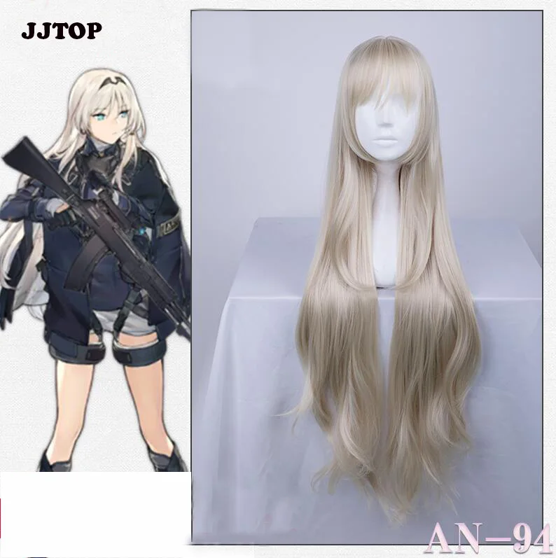 WIG ONLY Аниме! Девочки передовой AN94 боевой костюм AN-94 Готическая Униформа Косплэй костюм красивый Dailydress для Для женщин парик - Цвет: WIG ONLY