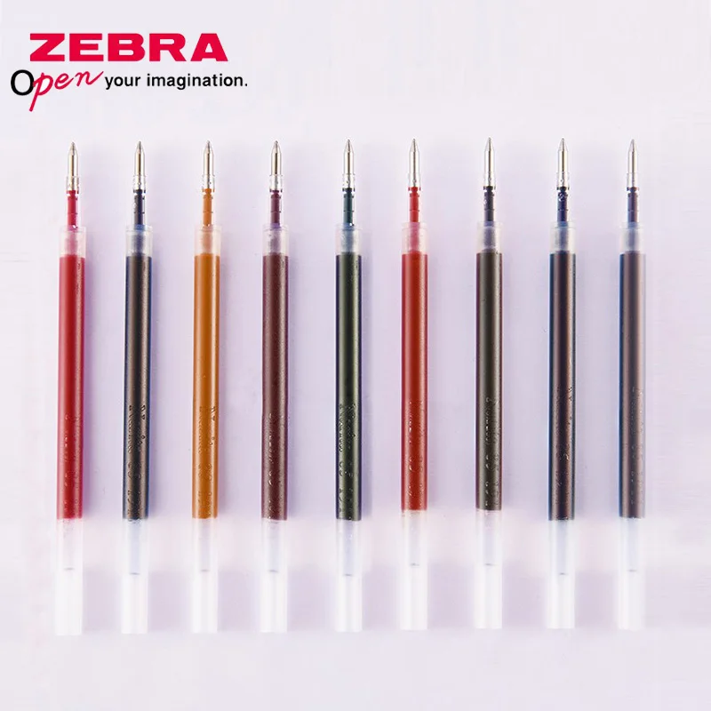 

10color Japanese ZEBRA Retro Color Refill JF-0.5 Color Refill Press Type Bullet Point Gel Pen JJ15 Suitable for 0.5mm Stationery