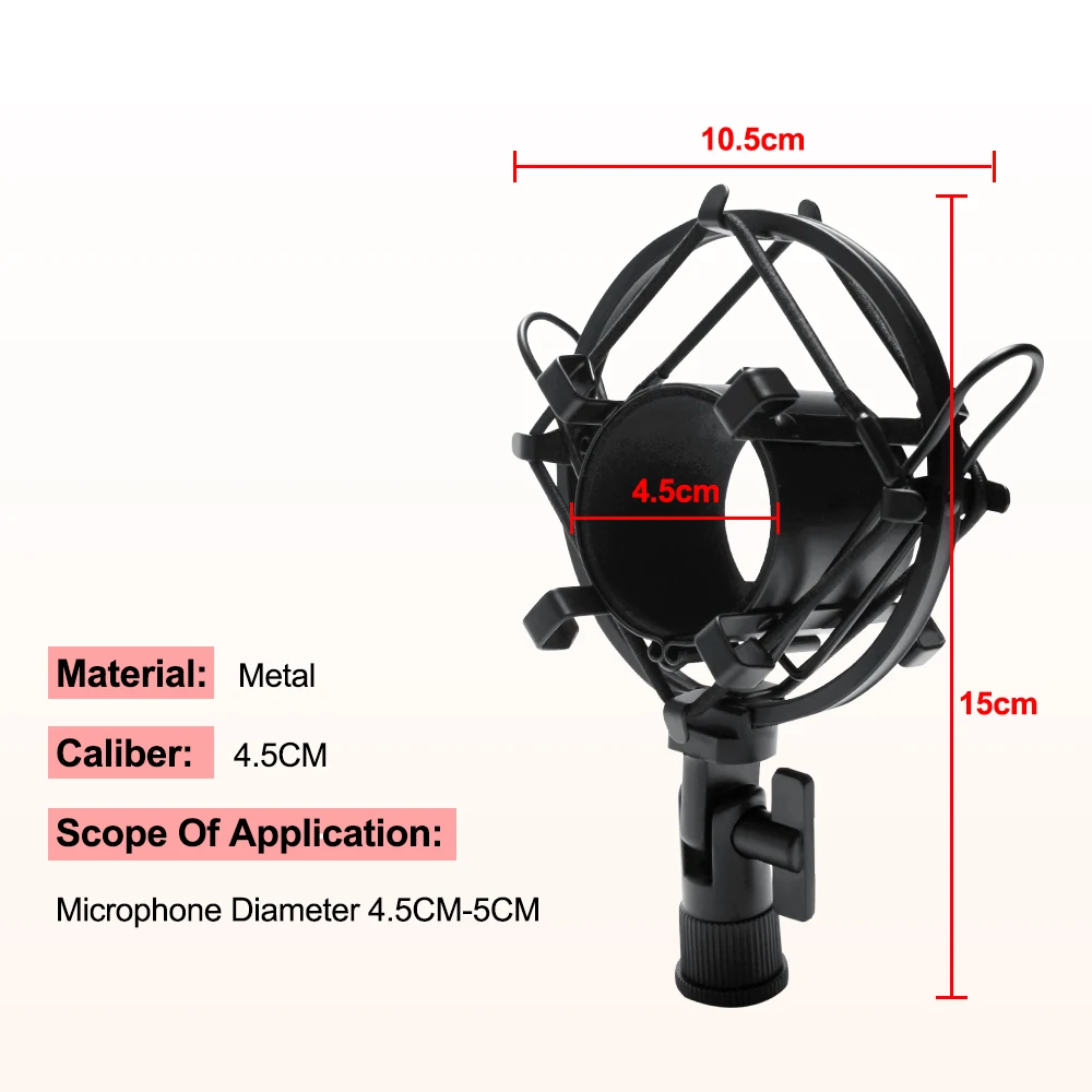 Suporte para Braço com Tesoura Universal para Microfone e Aranha Montagem de Choque Bm800 para Microfone Suporte - Image 6