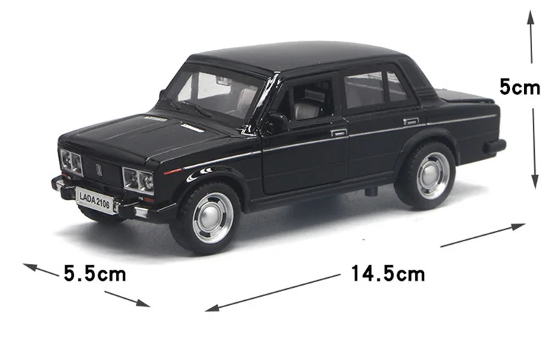 1/32 русская Лада 2106 автомобиль Реплика сплав литая модель игрушка открываемая дверь музыкальный задний функциональный светильник детские игрушки