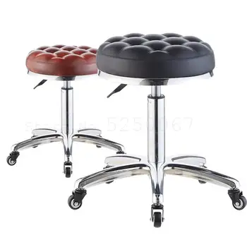 

Beauty Stool, Barber's Chair, Lifting Revolving Stool, Hairdresser's Pulley Bench, Makeup Salon And Nail Stool