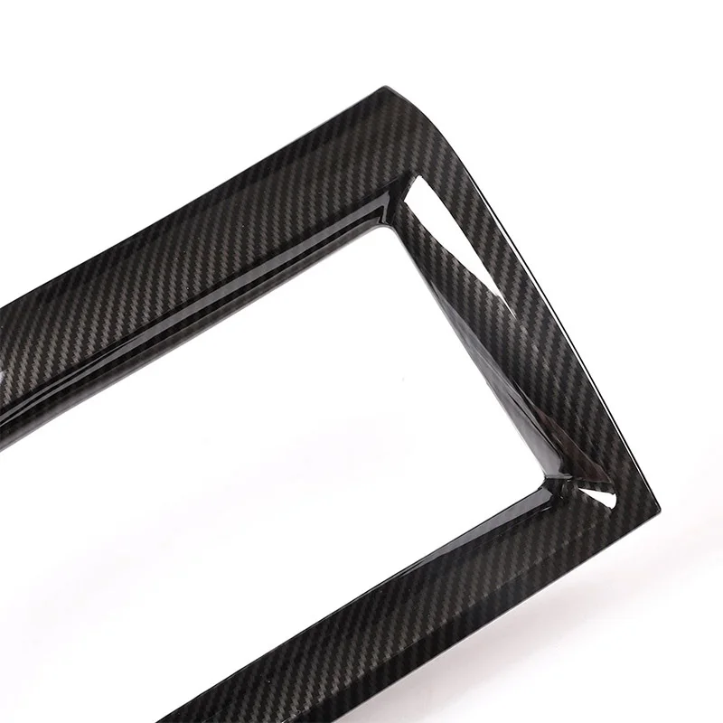Car Interior Navigation Frame Trim Carbon Fiber Style ABS for E-PACE E PACE Accessories and Parts