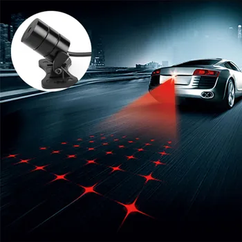

Universal LED Car Warning Laser Tail Fog Light Moto Brake Parking Lamp Rearing Lights External Car Laser Tail Light Car Styling