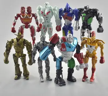 

2020 New Real Steel Zeus Atom Midas Adam Raider Robot Model Toys Gift Action Figure 8pcs/set 13cm