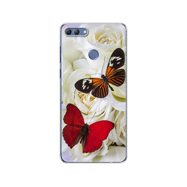 Huawei P Smart 2018  phone case protective 7S soft tpu silicone back cover 360 full protection printed transparent coating