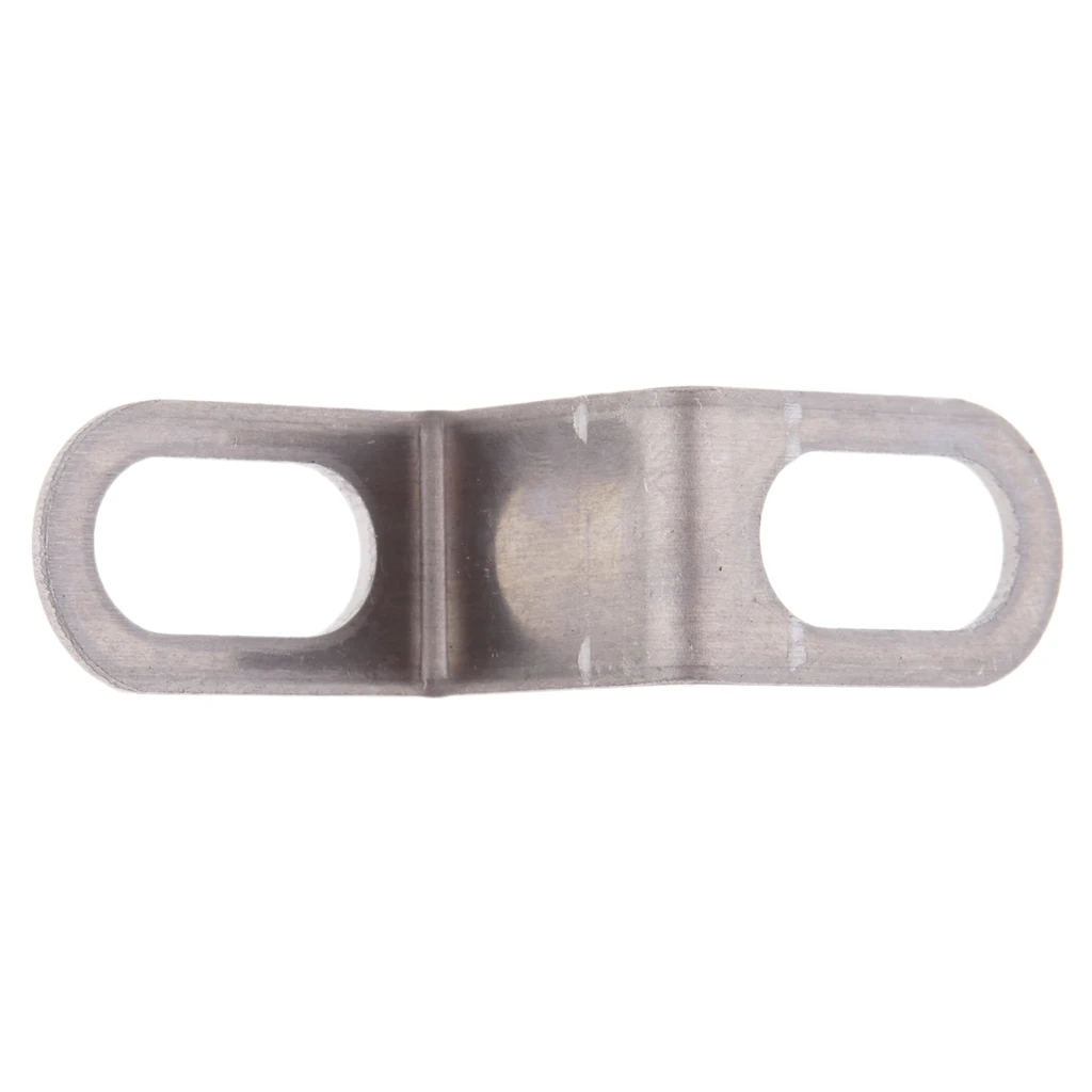 Silver Exhaust Muffler Silencer Pipe Tube Mounting Bracket For Motorcycle