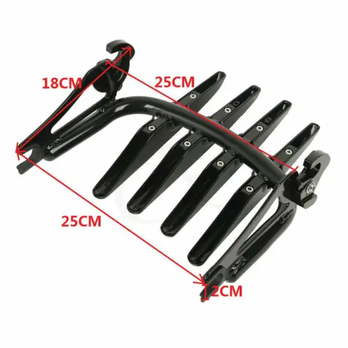 Motorcycle Sissy Bar Luggage Rack Docking Hardware For Harley Touring Road King Electra Glide Street Glide 2009-