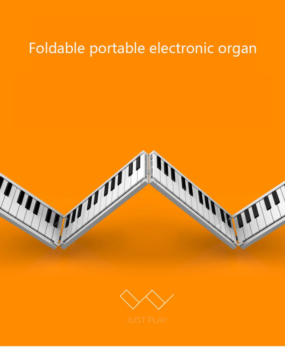 88Key портативный инструмент для фортепиано раскладная клавиатура музыкальные