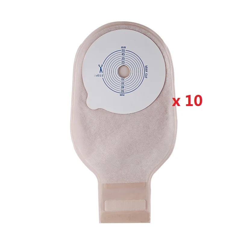 10pcs/box Colostomy Bag Disposable Stoma Bags Without Drainage Anti