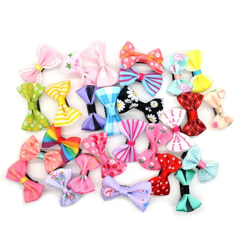 Horquillas para el pelo para niña, accesorios para el pelo de tipo pajarita de dibujos animados, 20 Uds.