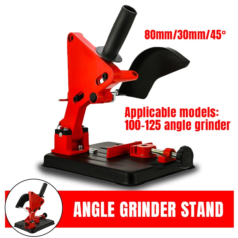 

Angle Grinder Stand Angle Grinder Bracket Holder Support For 100-125 Cutter Angle Grinder Cast Iron Base Power Tool Accessory