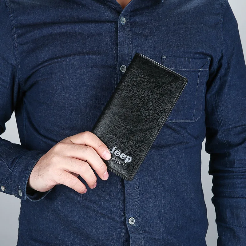 

2019 New Style Wallet Men Long Card Bit More Ultra-Thin Wallet Wallet Zipper Bag Hot Sales Stall Supply of Goods