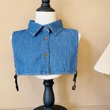 

Cowboy Fake Collar Blouse False Collar Profession All-match Doll Collar 2021 Autumn Winter Shirt Collar