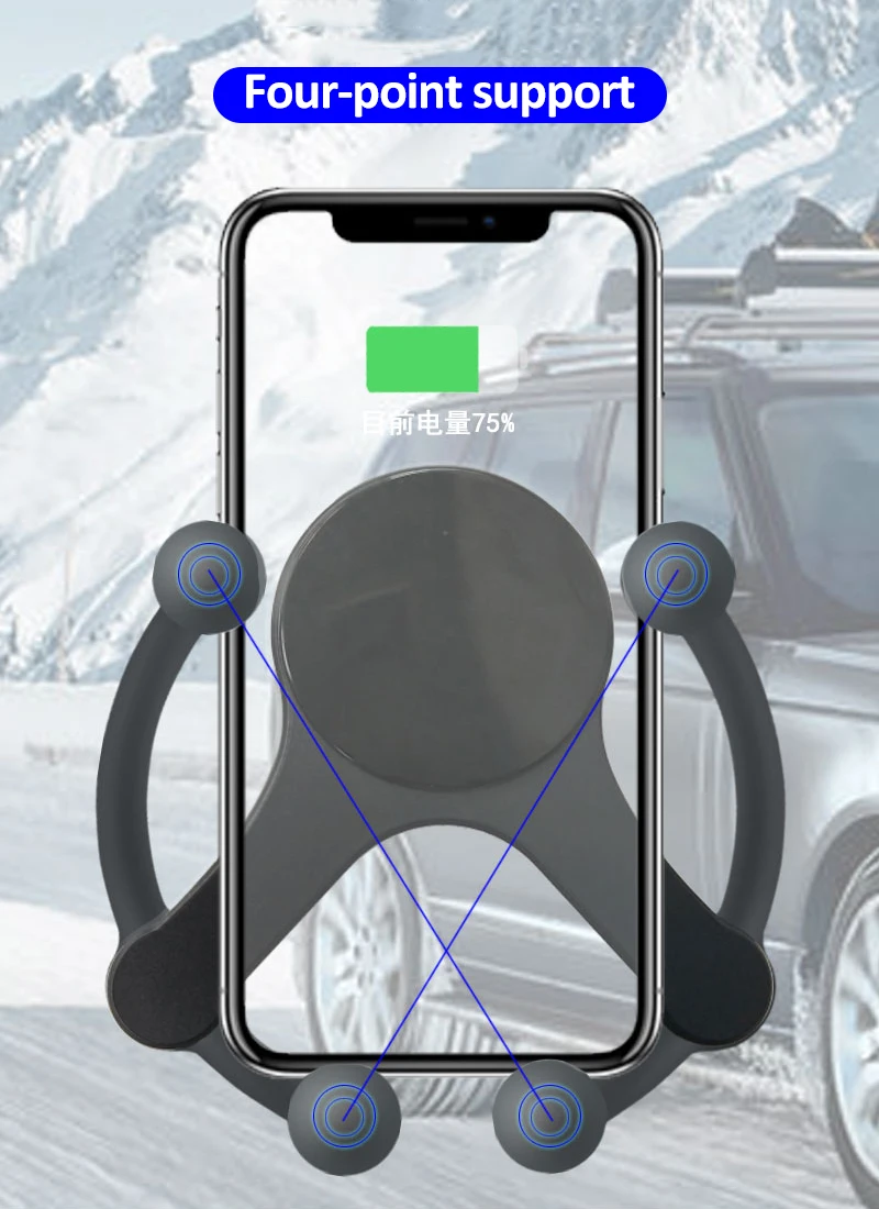 Новое автоматическое зажимное 10 Вт автомобильное беспроводное зарядное устройство для iPhone 11 huawei samsung Qi Беспроводное зарядное устройство Автомобильный держатель телефона кронштейн