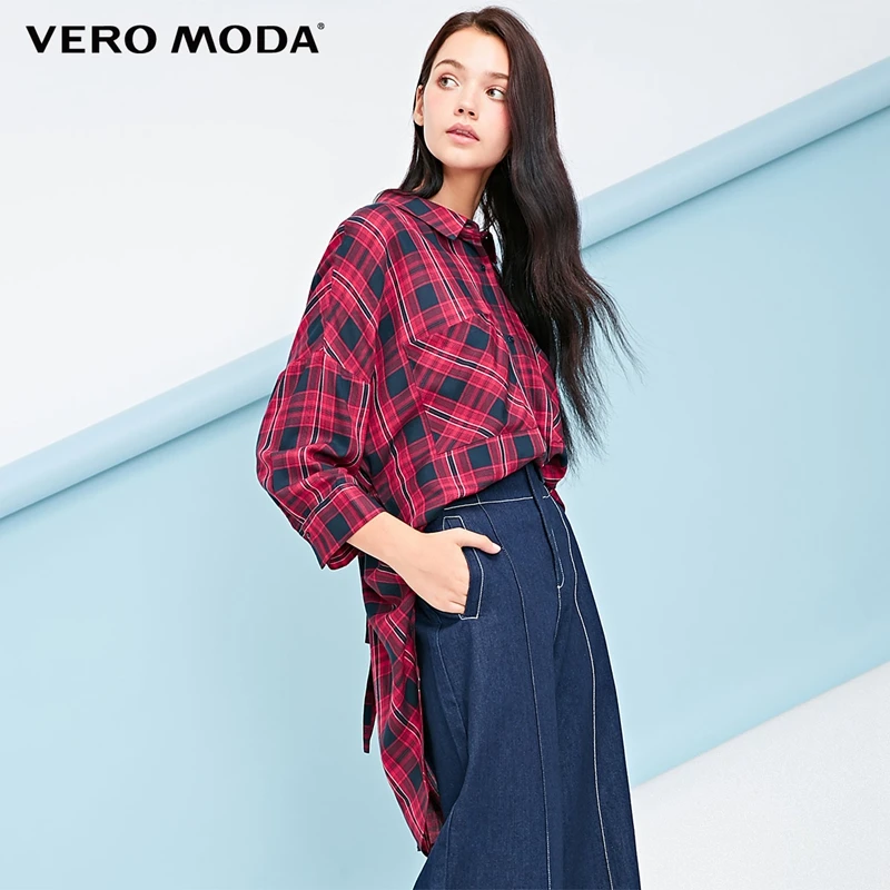 Vero Moda женская рубашка свободного кроя с открытыми плечами 3/4 рукавами | 318331568