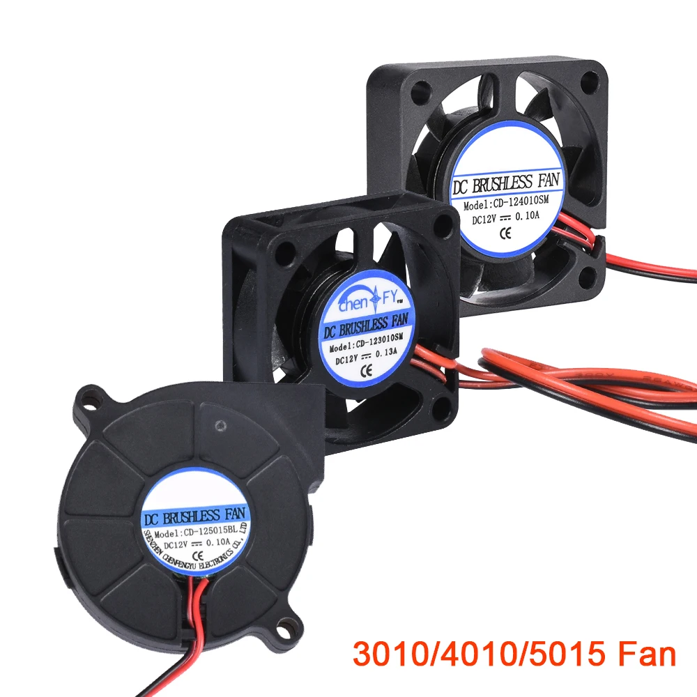 Ofertas Especiales Piezas de impresora 3D 3010 4010 5015 ventilador de refrigeración 12V 24V 5 V ventilador Turbo sin escobillas para V5 V6 Hotend Bowden extrusora j-head EN1jyD5Ow