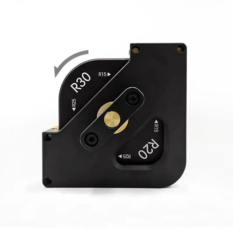 

4 in 1 Corner Radius Quick-jig Router Table Template Jig Arc Angle Half Fillet Locator Jig for Woodworking Trimming Tools