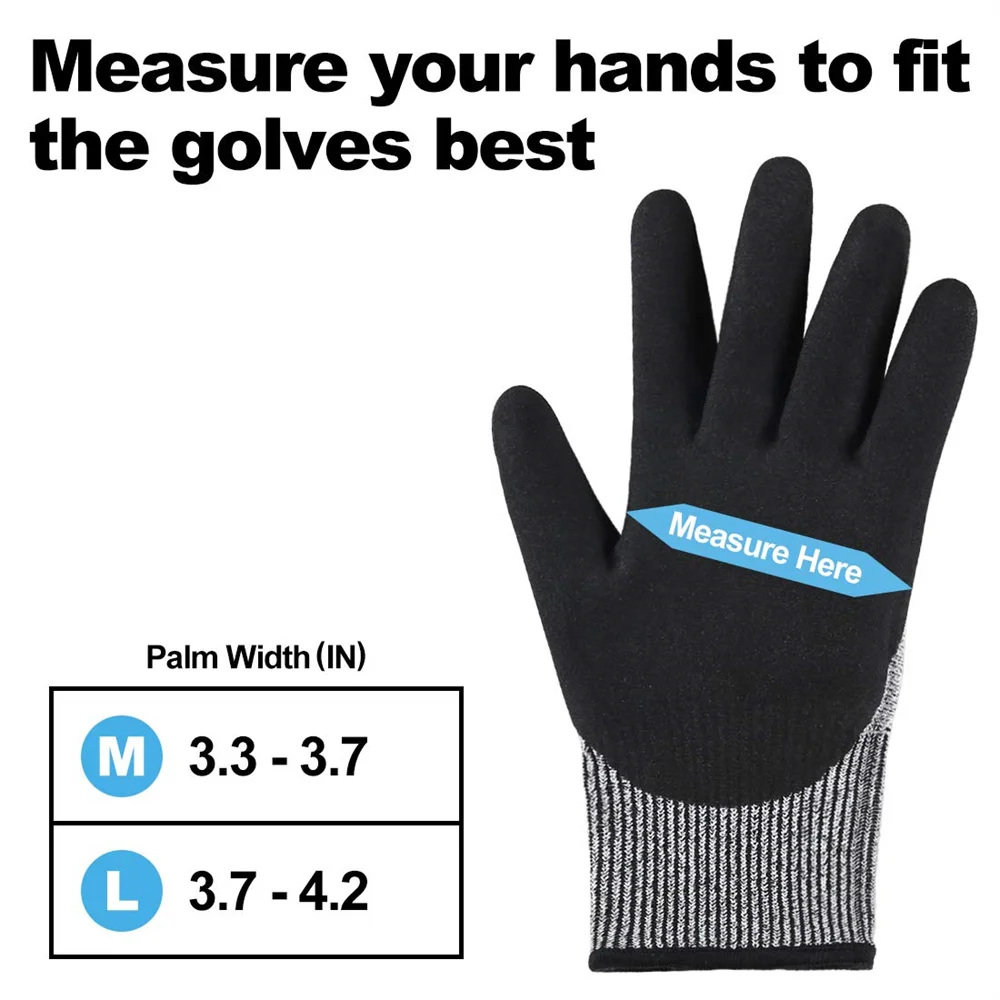 Anti Cut Proof Gloves Hot Sale Gmg Grey Black Hppe En388 - Temu