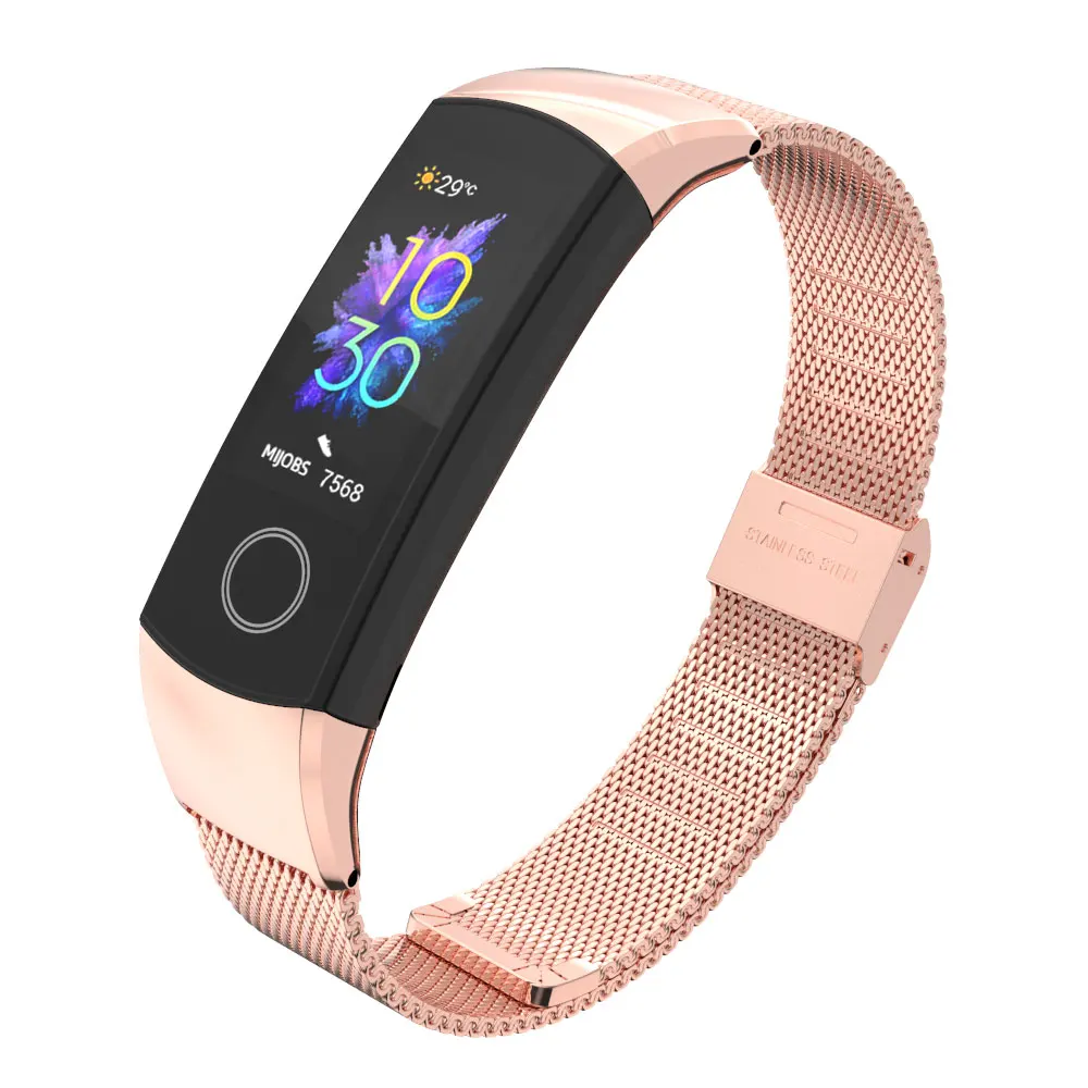Ремешок на запястье для Huawei Honor Band 4/5 металлический ремешок смарт часов Миланский