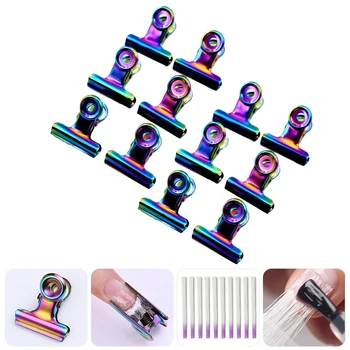 

18Pcs Nail Pinching for Nails Tips Extended Nail Accessories Stainless Steel Acrylic Nail Art Finger Clips