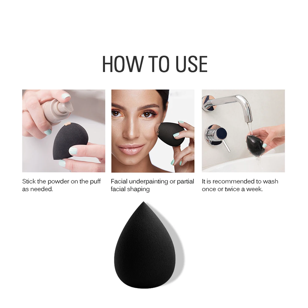 Спонж для макияжа SACE LADY в форме капли воды блендер основы под макияж