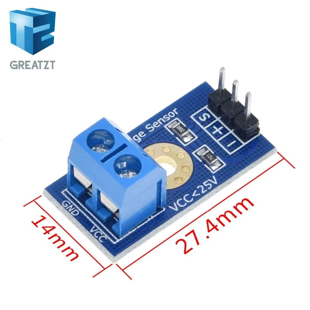 GREATZT 1 шт./лот стандартный модуль датчика напряжения тестовые электронные кирпичи для робота для Arduino