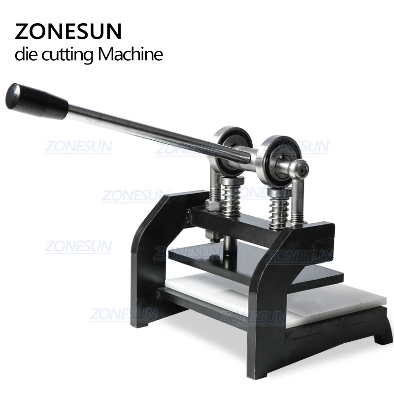 ZONESUN DM-2412N станок для высечки кожи ручной работы для высечки сережек прессовочная машина для штамповки штампов из стали