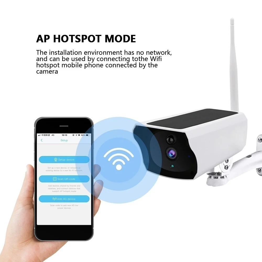IP камера видеонаблюдения с солнечной батареей 1080P Wi Fi ИК ночное видение|Камеры