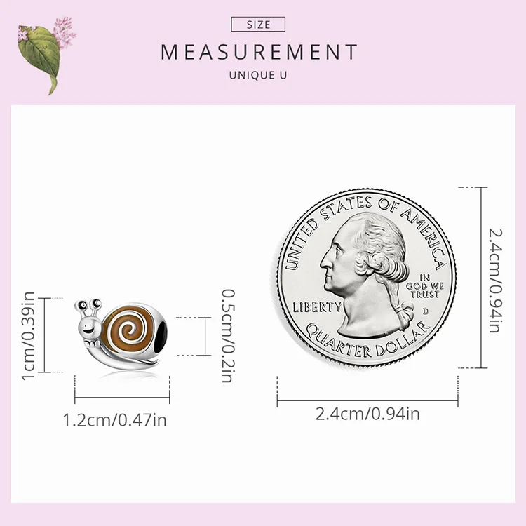 Bamoer Genuine 925 Sterling Silver Cute Funny Snail Charms for DIY Making Bracelet or Bangle Sterling Silver Jewelry Women Gift jewellery design