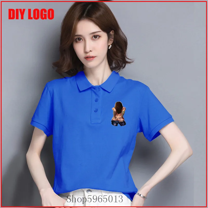 ladies printed polo shirts