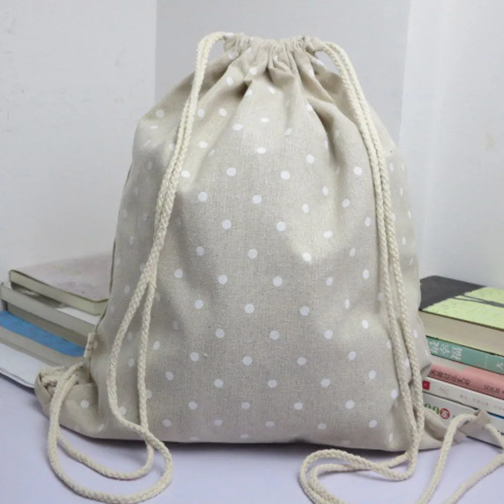 Unisex Drawstring Backpacks Dots Retro Printing Canvas Bag Sports Bag Shoes Pocket Pouch Worek Plecak Sznurek Mochila Saco #LL
Unisex Drawstring Backpacks Dots Retro Printing Canvas Bag Sports Bag Shoes Pocket Pouch Worek Plecak Sznurek Mochila Saco #LL