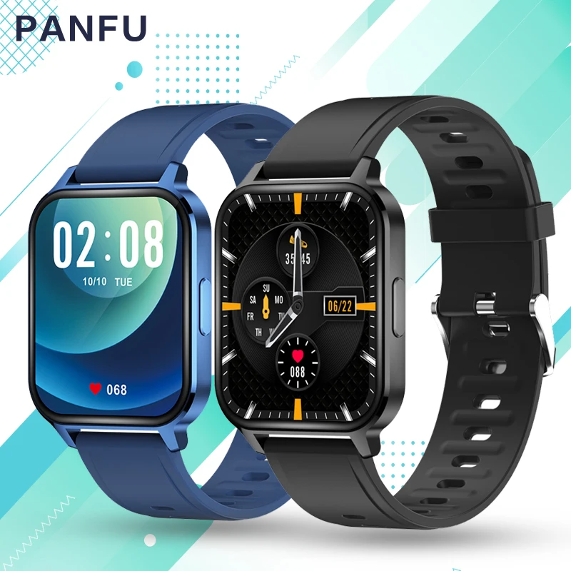 2021 new q18 Smart watch Men Music 1.7 inch Full Touch Fitness Tracker Blood Pressure Clock Women Smart Watch for Xiaomi x22
