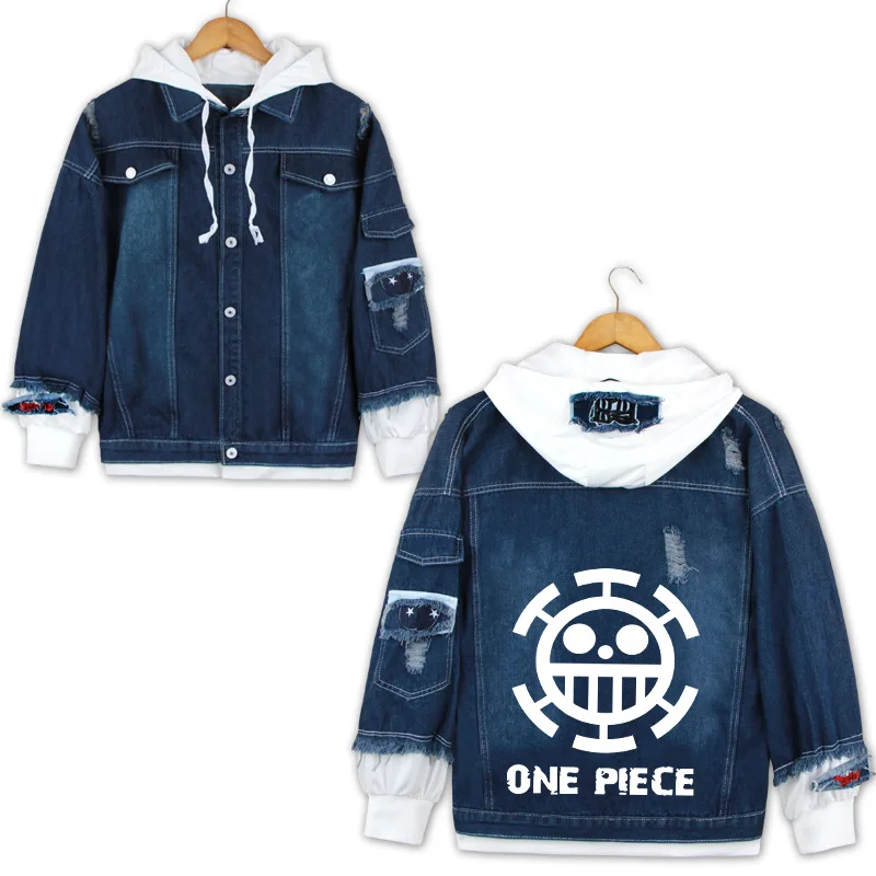 Аниме One Piece Luffy Ace Trafalgar Law Косплей костюмы толстовки пальто для мужчин весна осень