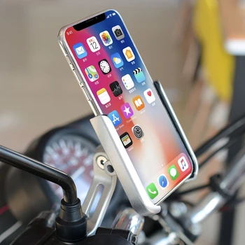 

Aluminum Alloy Cycling Stand Bracket Adjustable Bike Bicycle Handlebar Phone Mount Motorcycle Rear View Mirror Phone Holder