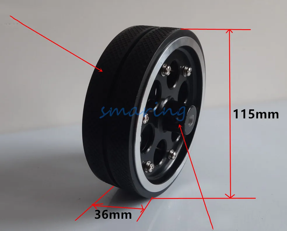 Rubber DC Drive Gear Motor wheel Tyre Tire For Smart Robot Car wheels Chassis Accessories Wheels